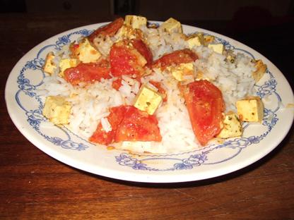 Nuotrauka: Tofu su ryžiais